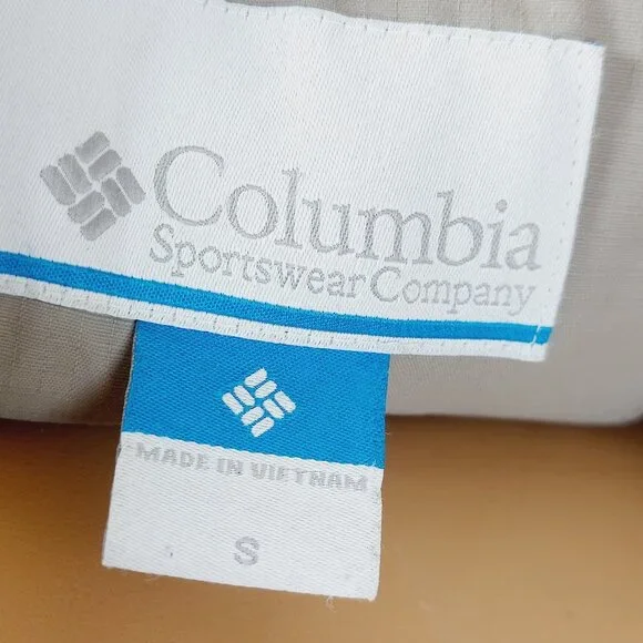 Columbia Men's Light Grey Long Sleeve Hooded Full-Zip Windbreaker Jacket Size S - Picture 10 of 11